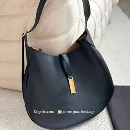 Polo-ID-Tasche, große Designer-Pony-Halbmond-Tasche, echtes Leder, Nähte, Kaffee-Halbmond-Clutch, Handtaschen, Umhängetaschen, Pferde-Tragetasche