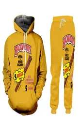 2020 Nya mode backwoods honung bär trubbar 3d tryck kvinnor män hoodies jogger byxor spårduits hoodie byxor 9469913