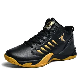 Scarpe da ginnastica da basket da combattimento effettive da uomo Superficie in pelle antiscivolo Assorbimento degli urti Studenti delle scuole medie Scarpe da donna alla moda casual e versatili di fascia media C010