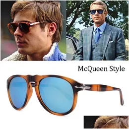 Sunglasses Fashion Luxury Classic Vintage Pilot Steve Style Polarized 007 Men Driving Esign Drop Delivery Accessories Dhvbc