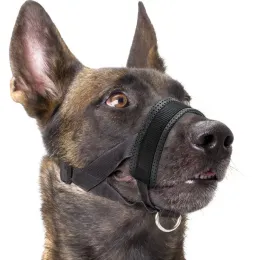 Muzzles Dog Muzzle Adjustable Nylon Soft Padded Muzzle Reflective for Medium Large Dogs Anti Bark Anti Bite Dog Muzzle Dogs Supplies