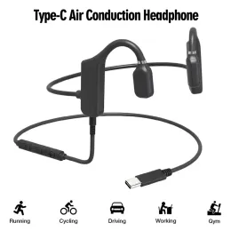 Player Bone Conductor Second Generation Air Conduction Headphone without Bluetooth Waterproof Sport Headset with Microphone for Running