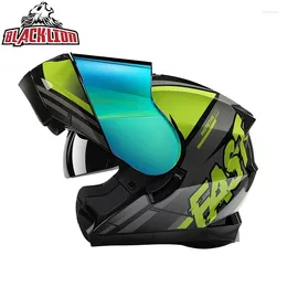 Motorcycle Helmets Double Visors Modular Flip Up Casco Casque ECE Approved Full Face Kask Moto Racing Helm Abatible Para