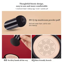 Foundation Mushroom Head Air Cushion Foundation Cream Concealer Beauty Cc Creme Feuchtigkeitsspendende Ölkontrolle Langlebiges Nude Makeup Liqu Dhxfe