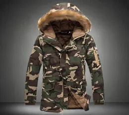 2019 New Brand Winter Men Thick Camouflage Jacket Men039s Parka Coat Male Hooded Parkas JacketMen Overcoat SA88098579