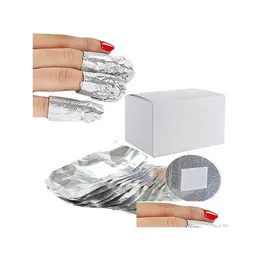 Attrezzature per nail art Foglio di alluminio all'ingrosso Soak Off Gel acrilico involucri 100 pezzi Consegna goccia Salute Salone di bellezza Dhwb8