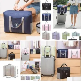 Storage Bags Portable Flight Under Seat Travel Shoder Bag Carry On Hand Lage Handbag Drop Delivery Home Garden Housekee Organization Dhko9