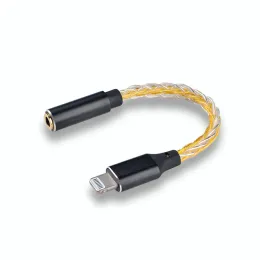 Аксессуары JCALLY JM08L HiFi усилитель для наушников 3,5 мм на Lightning адаптер для наушников C101 DAC 8 подставок посеребренный кабель MFI для iphone