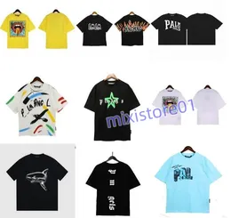 Sommer PA Männer Frauen Palmen T-shirts Mans Stylist Tee Guillotine Bär Palmen Gedruckt Kurzarm Abgeschnitten Bären Winkel Tees Engel t-shirt ANI BL