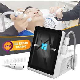 2024 2 alças mini massageador facial Hifu que levanta a máquina facial do laser Hifu para o salão de beleza