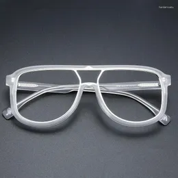 Sonnenbrille Vazrobe 147mm Transparente Lesebrille Männer Frauen Keine Schraube Brillengestell Männliche Ultraleichte Graue Klare Brille