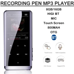 Odtwarzacze NOWOŚĆ BLUETOOTH MP3 Odtwarzacz HiFi Metal Portable Music Walkman Full Touch Screen z rejestrator ebook fm radio wbudowany Speake