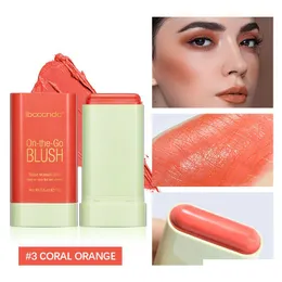 Blush on-the-go tonad fukt B Stick Cream Red Pink Natural Water Eyes läppar och kinder ber mti-use creamy makeup drop leverans läkning dhgkw