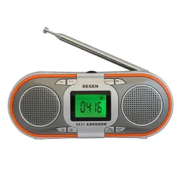 Плееры Degen De23 Радио FM/mw/sw Радио Многодиапазонный Портативный DSP Радиоприемник Mp3-плеер Y0117h Fshow
