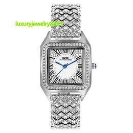 stainless steel waterproof luxury full diamond iced out cz quartz watches ladies women