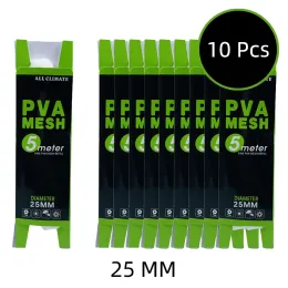 Strumenti 3 pezzi/lotto 5m 25 mm 37 mm PVA mesh solubile carpa pesca carpe pesca PVA PVA pesca PVA Mesh Pesca Filet Peche Malla