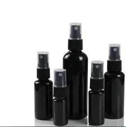 Bottle 100 X 10ml 20ml 30ml Portabletravel Black Plastic Empty Bottle Perfume Spray Bottle Cosmetic Packaging Container 50ml 60ml100ml