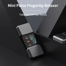 Produkter elektriska fingrar massager låg frekvens puls finger massager bärbara mini knogar relaxation mikroström fingertopp lättnad
