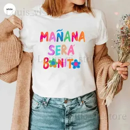 レディースTシャツプラスサイズのレディースドレストレンド今シャツKarol G Manana Sera Bonito Tシャツ明日は素敵なシャツ素晴らしい誕生日プレゼントT240228