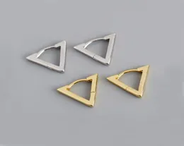 Hoop Huggie 925 Sterling Silver Triangle Shaped Earrings Jewelry F0511901613