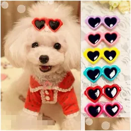 Dog Apparel 30Pcs/Lot Cute Pet Cat Hair Bows Grooming Supplies Doggy Puppy Clips Hairpin Teddy Sun Glasses Accessory Cw-80134 Drop D Dhruy