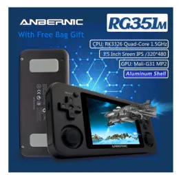 Spelare Anbernic RG351M WiFi PS1 Retro Game Console 128G 10000 Games RG351P Upgrade Version PS GB N64 Pocket Handheld Game Player Gifts