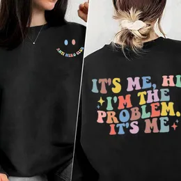 Felpe con cappuccio da donna It's Me Hi I'm The Problem Felpe Pullover Streetwear Donna Midnights Lyric Tour Felpa con cappuccio Donna oversize