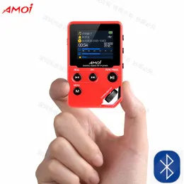 اللاعبون Amoi C10 Hifi MP3 Music Player Bluetooth 5.0 HD Mini Sports الركض DAC Radio