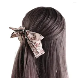 Grampos de cabelo Bowknot Bow Banana Clip Doce Estilo Coreano Vertical Headdress Hairpin Mulheres