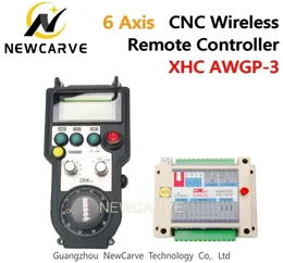 Xhc awgp35aa cnc controle remoto sem fio mpg pingente fanuc gerador de pulso manual para roteador cnc de 56 eixos newcarve1442334