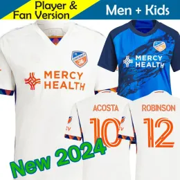 2023 2024 CINCINNATI Soccer Jerseys Kit Kit Man 23/24 Camisa de futebol Casa azul Away Boupendza ACOSTA ROBINSON MIAZGA GOGALIEDADE