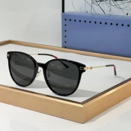 Klasyczne ponadwymiarowe damskie damskie GG1196SK okrągłe okulary przeciwsłoneczne Women Big PC Frame Cateye Luxury Oval Uv400 Sun Shades Męskie szklanki ciemne soczewki