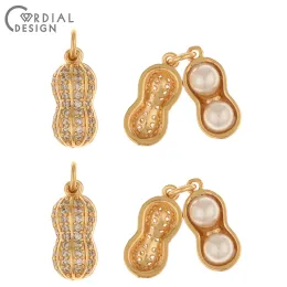 Gioielli Cordial Design 30 pz 7*18mm Orecchini Accessori/Fatto a mano/Ciondoli CZ/Perle d'imitazione/Pendenti fai da te/Componenti di accessori per gioielli