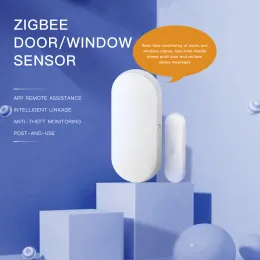 Detector Tuya Zigbee Window Door Gate Sensor Detector Wireless Magnetic Smart Home Security Protection Alarm Smart Life Remote Control