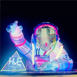 Astronauta inflável por atacado lluminado astronauta inflável e espaçador de arte para decoração de propaganda de música