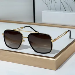 Nowy nadchodzący podwójny most brązowe okulaszki przeciwsłoneczne luksusowy projektant kobiecy do cienia do powiek plażowych unisex okularów słonecznych moda okularów