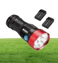 Laddningsbar 17000 lm Skyray Light King 10T6 LED Flashlamp 10 x T6 LED -flashlampor lamplig ljus för jakt camping4p4388698