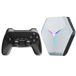 Comunicações console de videogame gamestick tv box 8k 5g sistema duplo 2.4g gamepad sem fio psp n64 ps1 emuladores 128g 10000 jogos retrô