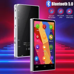 Oyuncular Taşınabilir Bluetooth Mp3 çalar 4.0 "Tam Dokunmatik Ekran MP4 Video Player HiFi Music Walkman Destek Kayıt // Ebook/TF Kart/Kulaklıklar