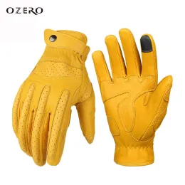 Gloves Ozero Work Gloves Goatskin Hunting Cycling Knight Equipment Touch Screen Wear Resistant Summer Breathable Golf Gloves 5035