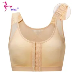 Sexywg S5XL Women Sports Top Yoga Bra Mesh Breattable Hook Brassiere Sportswear Posture Corrector Shaper Push Up Bras Plus Size1598127