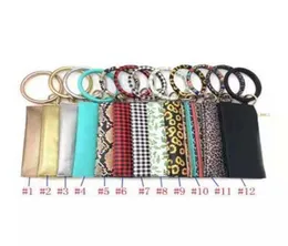 PU Leather Clutch Wristlet Bangle Keyring Monogrammed Red and White Black Buffalo Plaid Bracelet Keychains Bag ZZA150131152601