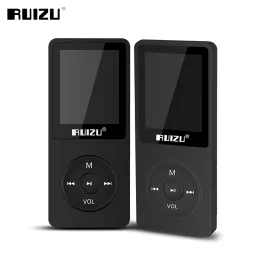 플레이어 Ruizu X02 MP3 플레이어 8GB 휴대용 음악 Walkman 초대형 사운드 음악 미디어 MP3 플레이어 FM 라디오 전자 책 녹음