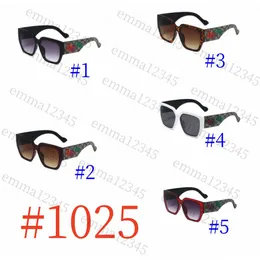 Kvinnor blomma tryck solglasögon designer glasögon utomhus solglas billiga solglasögon för män sommarstrandglasögon solglasögon damdesigner UV400