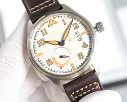 Projektant iwccu zegarek męskie zegarki pilotażowe 5A Wysokiej jakości ruch mechaniczny Uhren 41 mm Menwatch Chronograph Data nadgarstka Super-Luminova Montre CJMJ