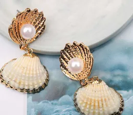 Factory Outlet 70%OFF 2024rend new natural pearl shell cool wind super fairy personality fashion earrings 2024