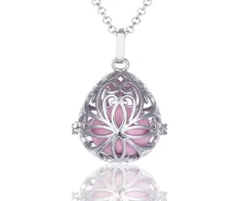 Aromaterapi smycken Vine Flower Aromatherapy Parfym Essential Oils Diffuser Necklace Locket Necklace Pendant Necklace7768897