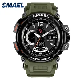 SMAEL Brand Men Watches Clock Men Military Army Sport LED Digital Wristwatch Alarm Date 1702 relogio masculino esportivo militar218u