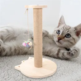 Scratchers węzeł kota kota bezpieczna zabawka zwiastun słodki pionowe noszenie na bieguna zabawki na kocięta