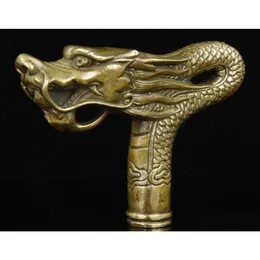 Arts And Crafts Stunning China Old Handwork Bronze Dragon Statue Cane Head Walking Stick5086569 Drop Delivery Home Garden Dhado